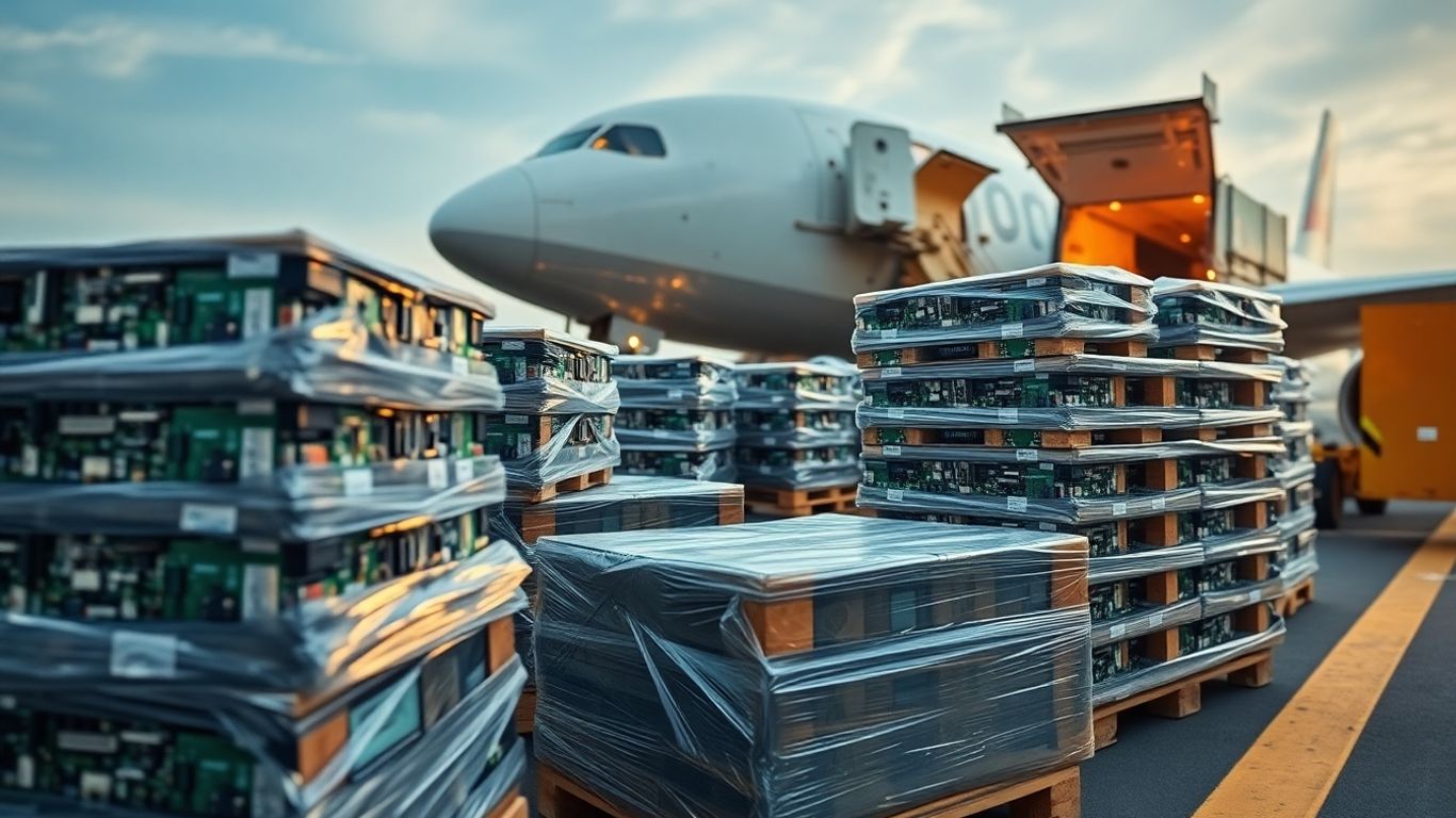 电子配件空运补货场景