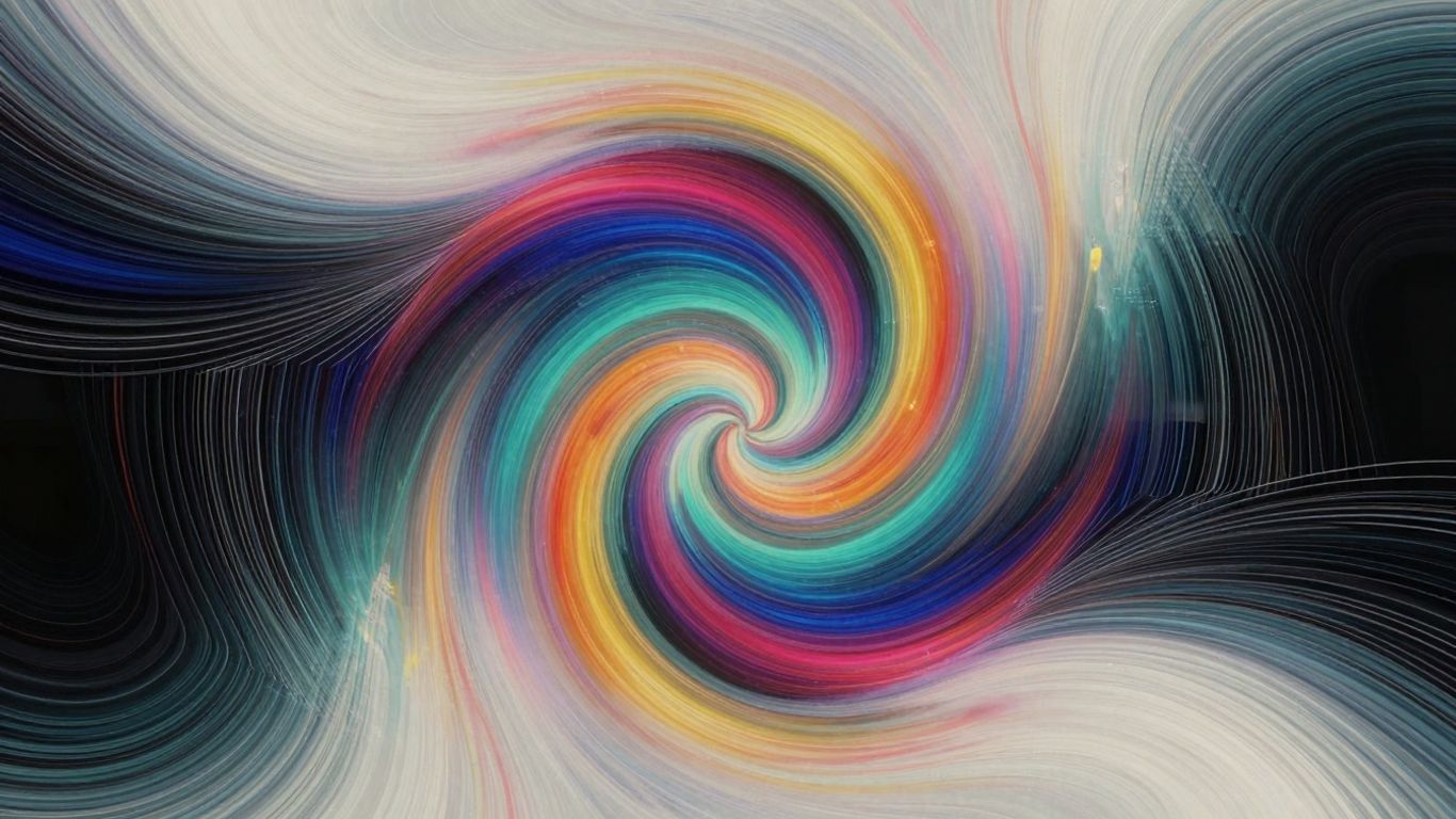 Abstract AI art with swirling colors and patterns.
