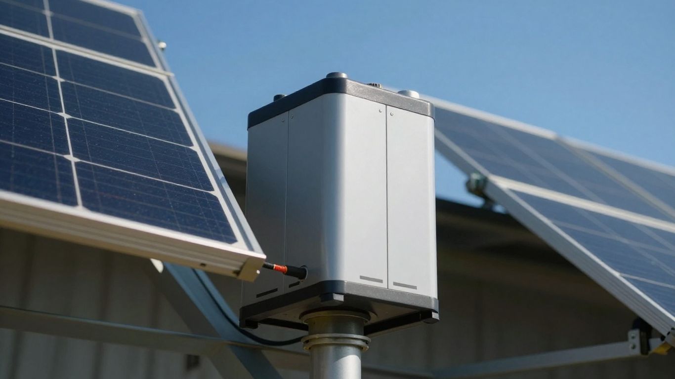 Batterie de panneau solaire connectée à un panneau