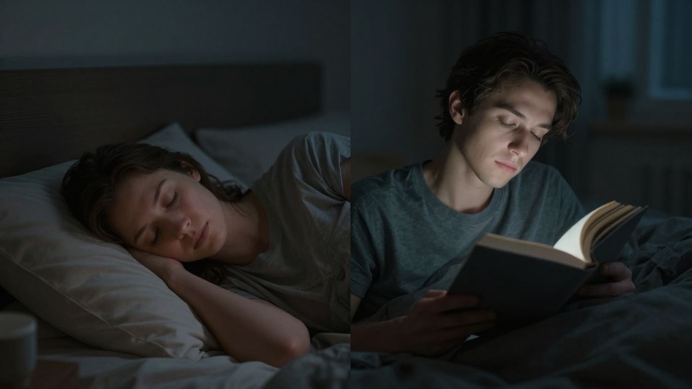 Persoană odihnită, concentrată, departe de ecrane.