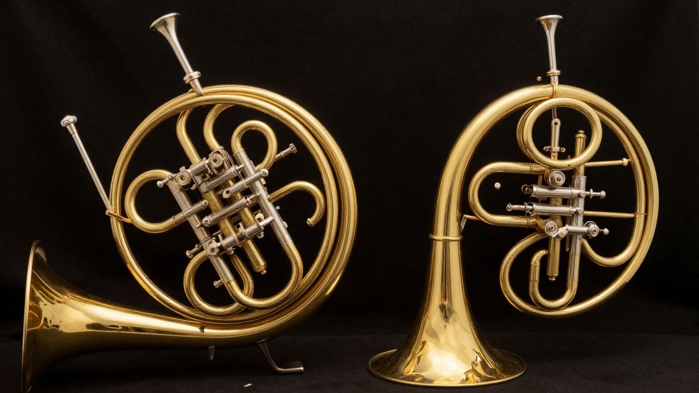 Doppelhorn und Einfachhorn im Vergleich