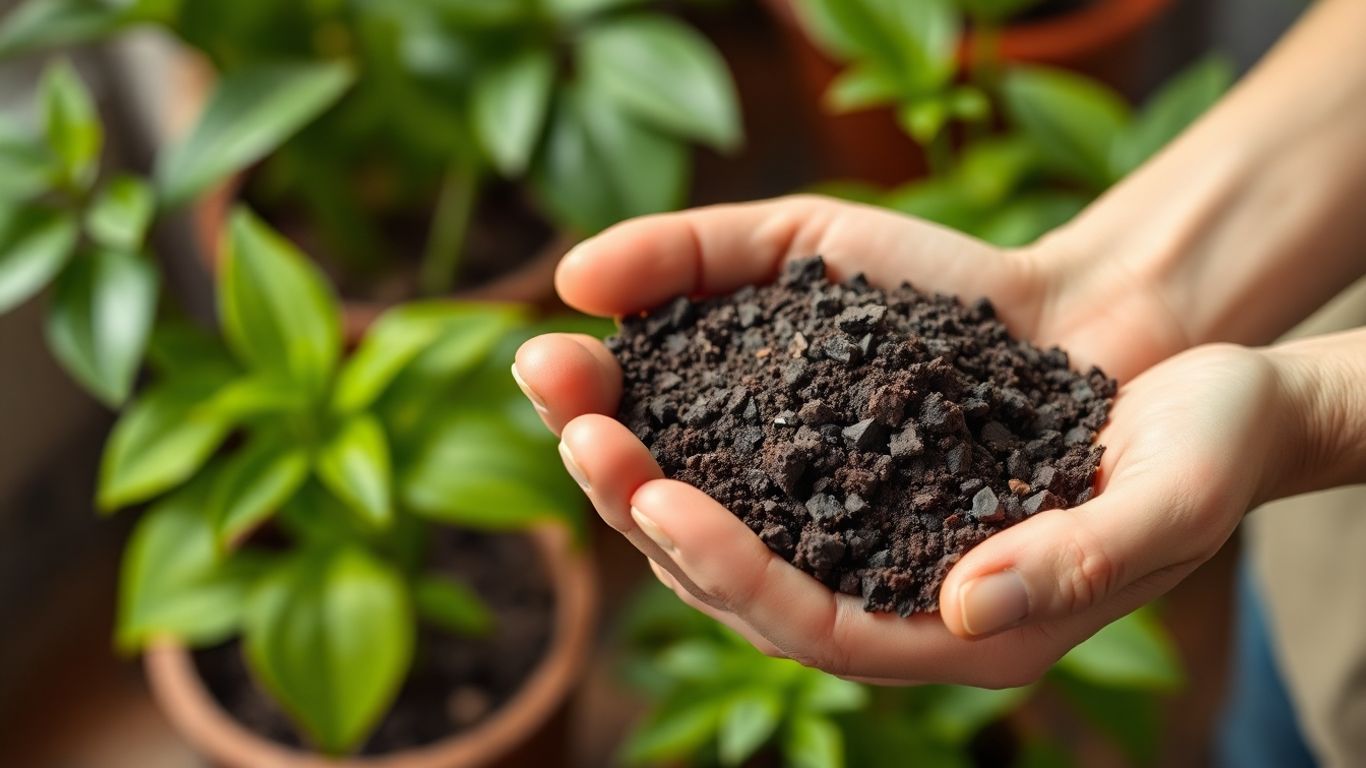 Kompost aus Küchenabfällen für Zimmerpflanzen