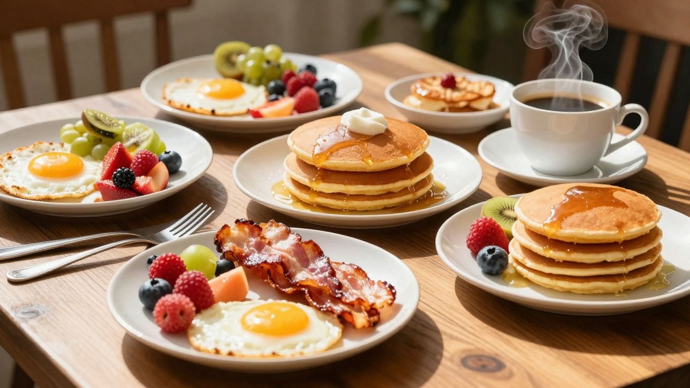 Delicious brunch spread at Wild Eggs Downtown Louisville.