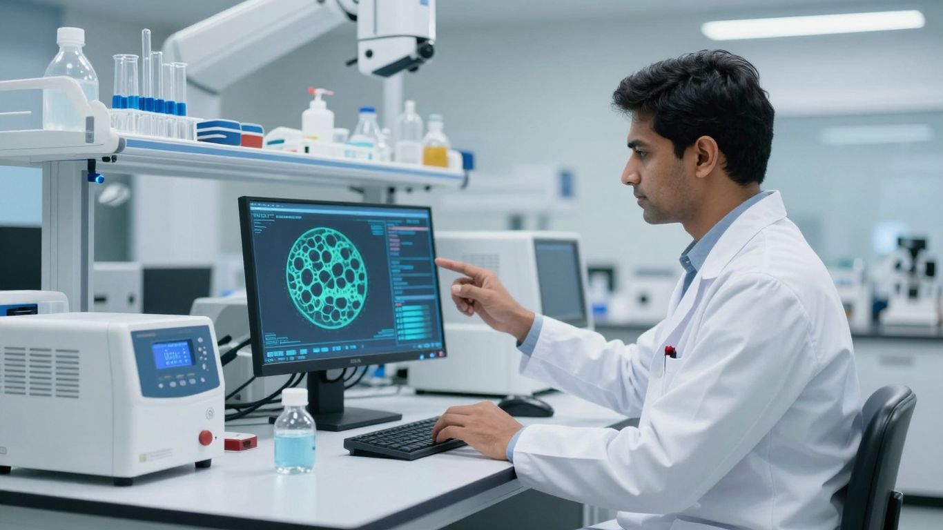 Paige AI pathology platform in a lab