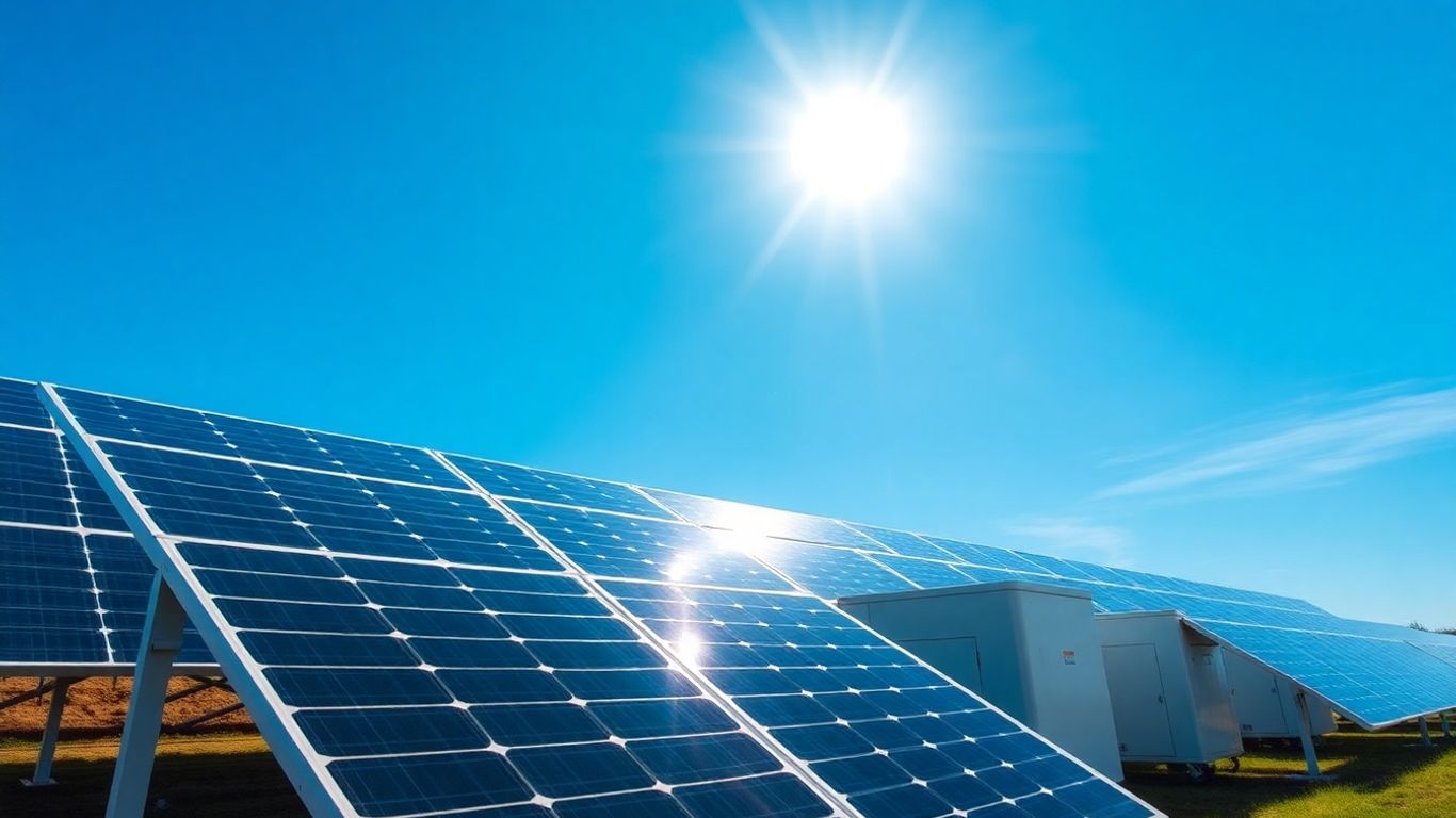 Solar panels and energy storage units