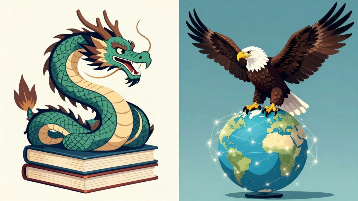 China and US research output comparison