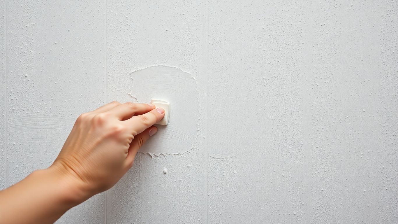 Textured wall patch blending seamlessly
