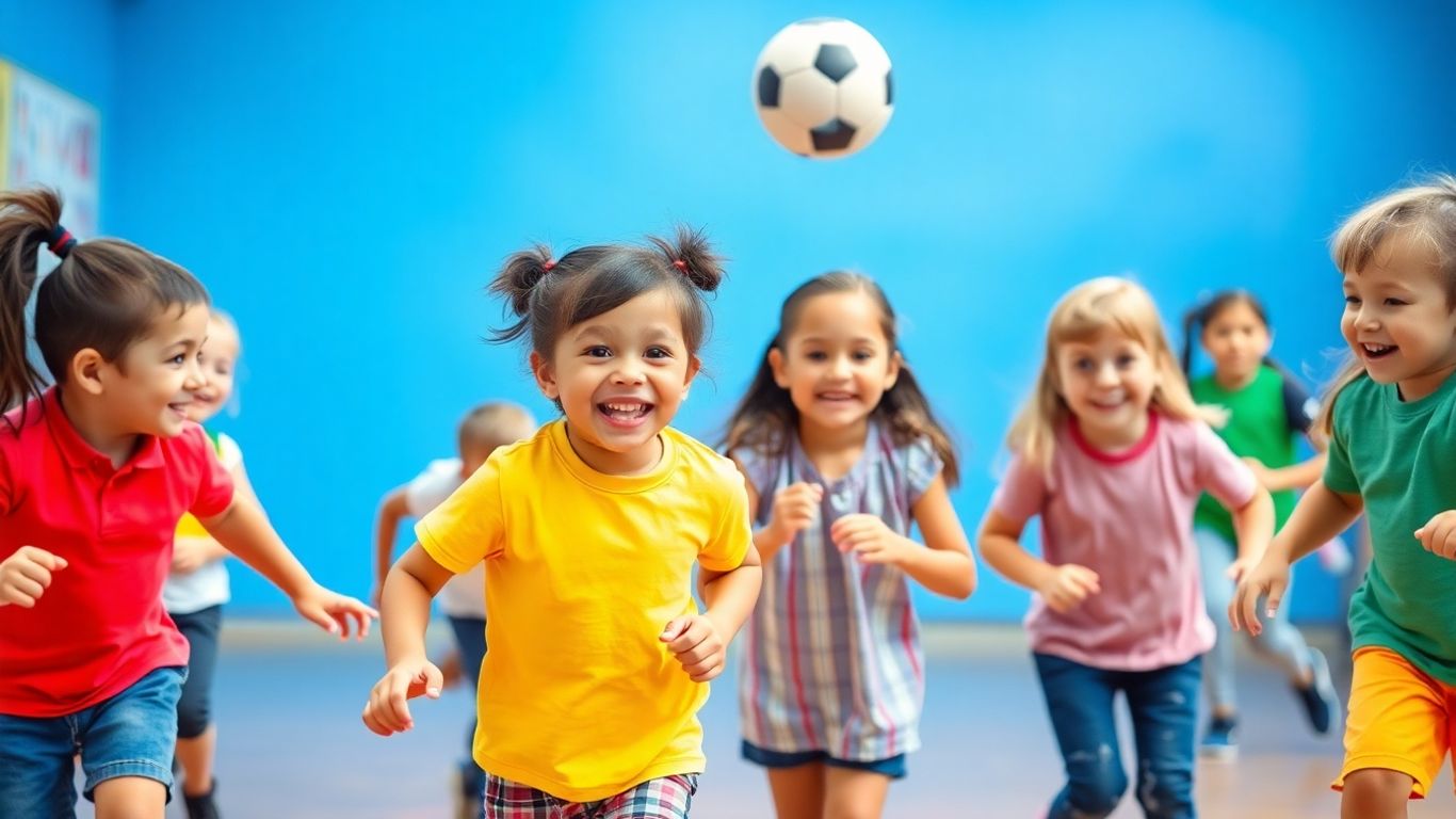 Grundschulkinder haben Spaß bei sportlichen Aktivitäten im Freien.