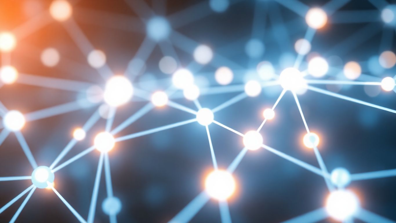 Interconnected digital pathways forming a complex network.