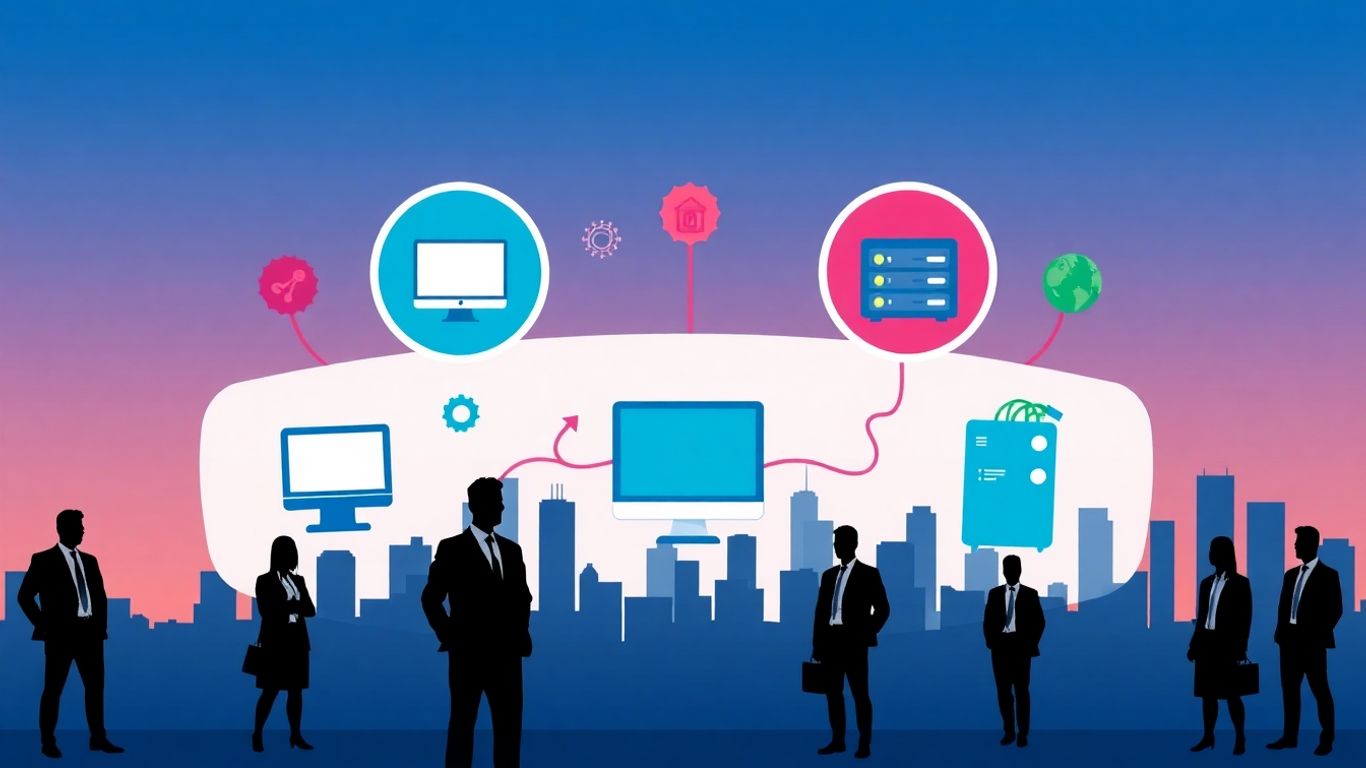 Houston IT jobs infographic with career growth icons.