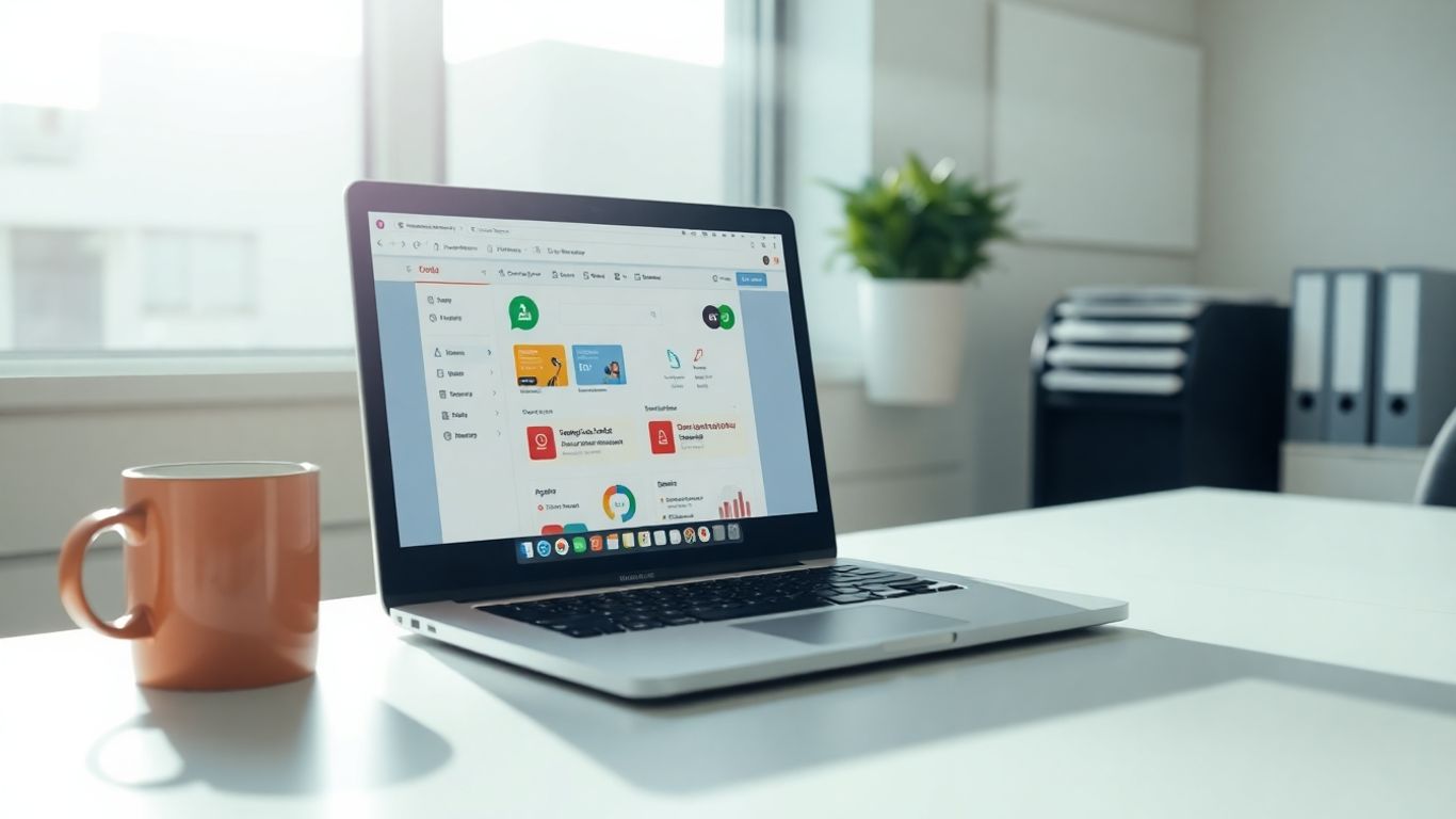 Zoho Mail storage pricing overview on a laptop screen.