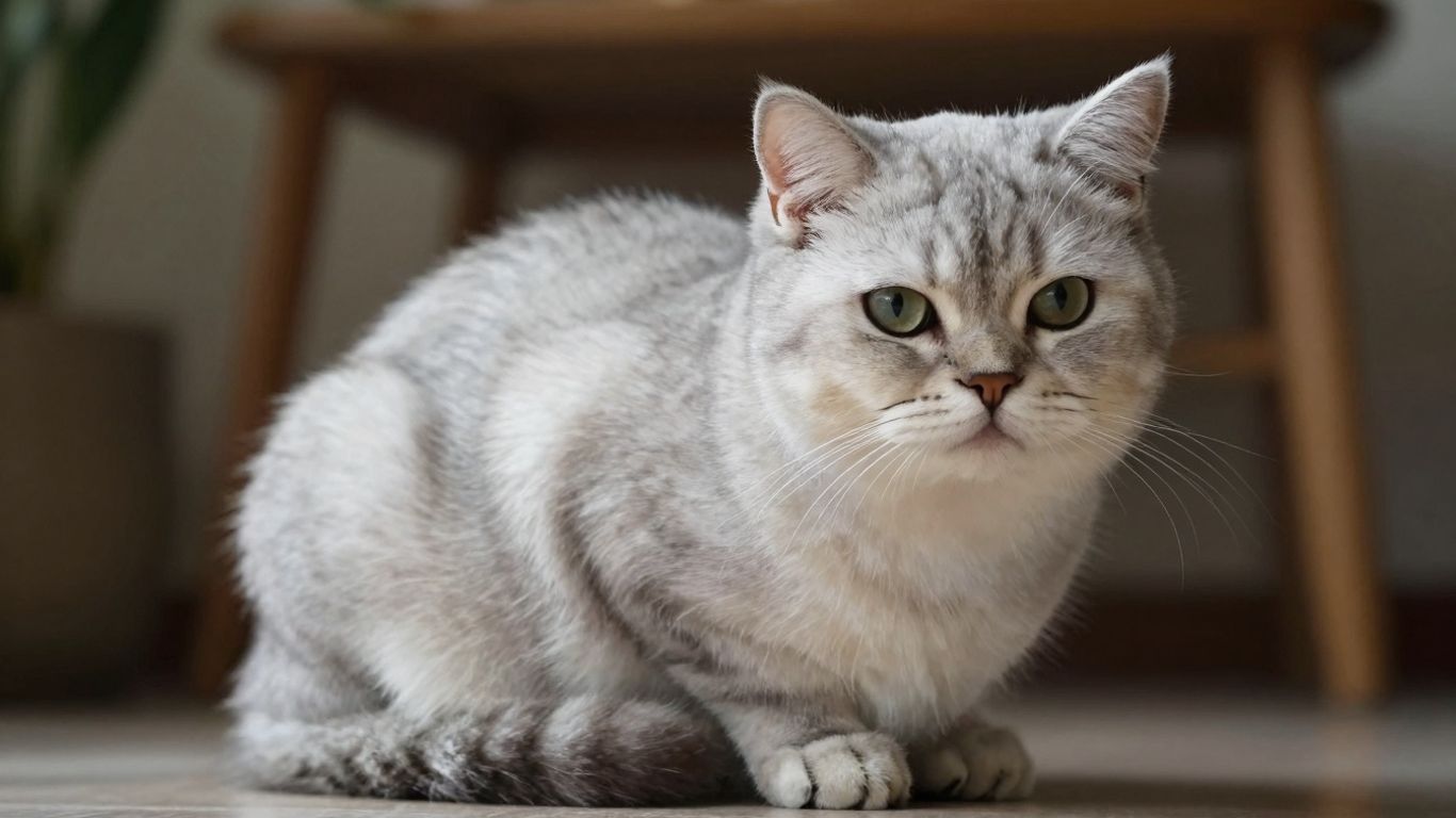 Contented cat with healthy, flake-free fur.