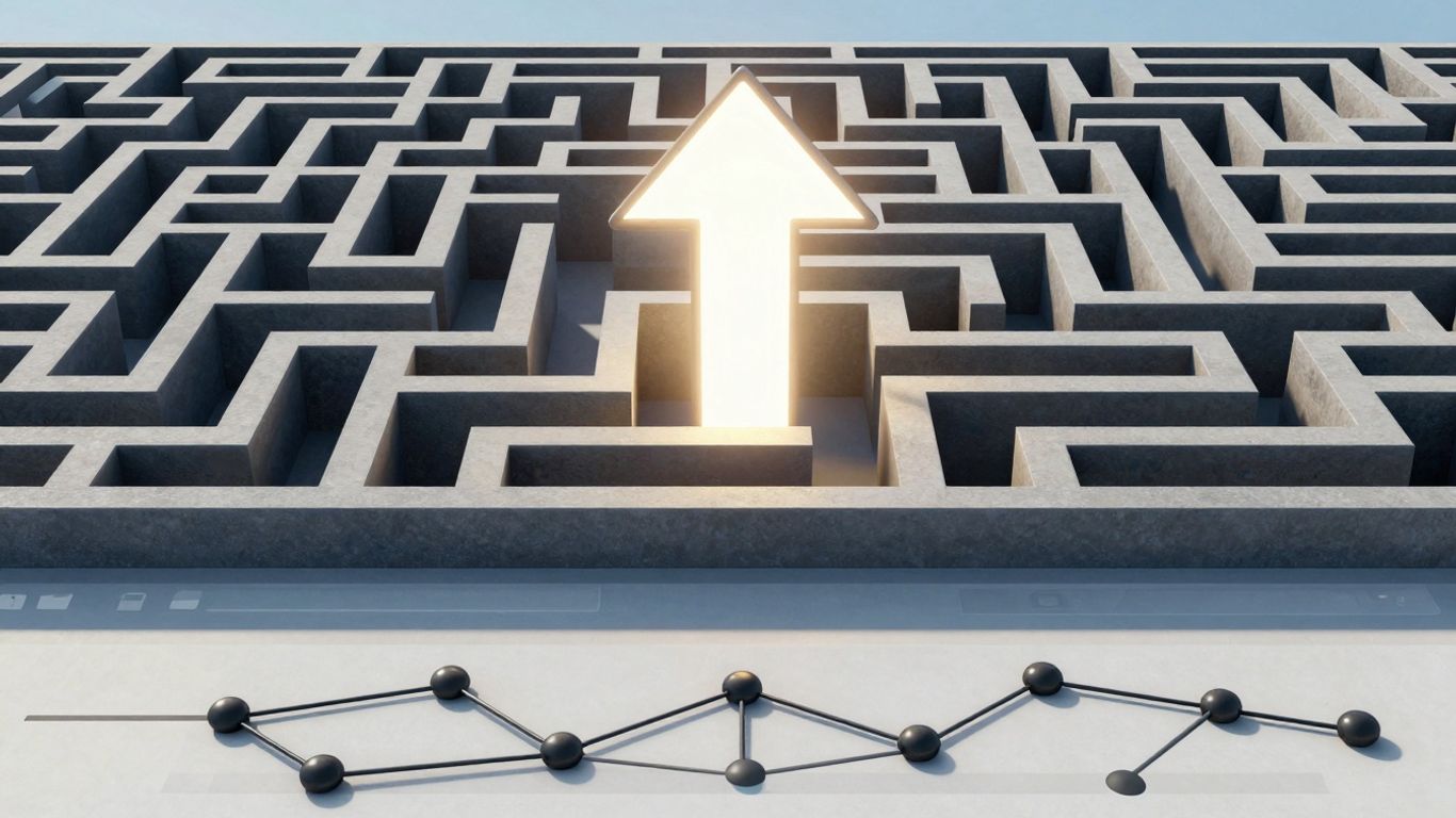 Website navigation maze leading to success and higher rankings.