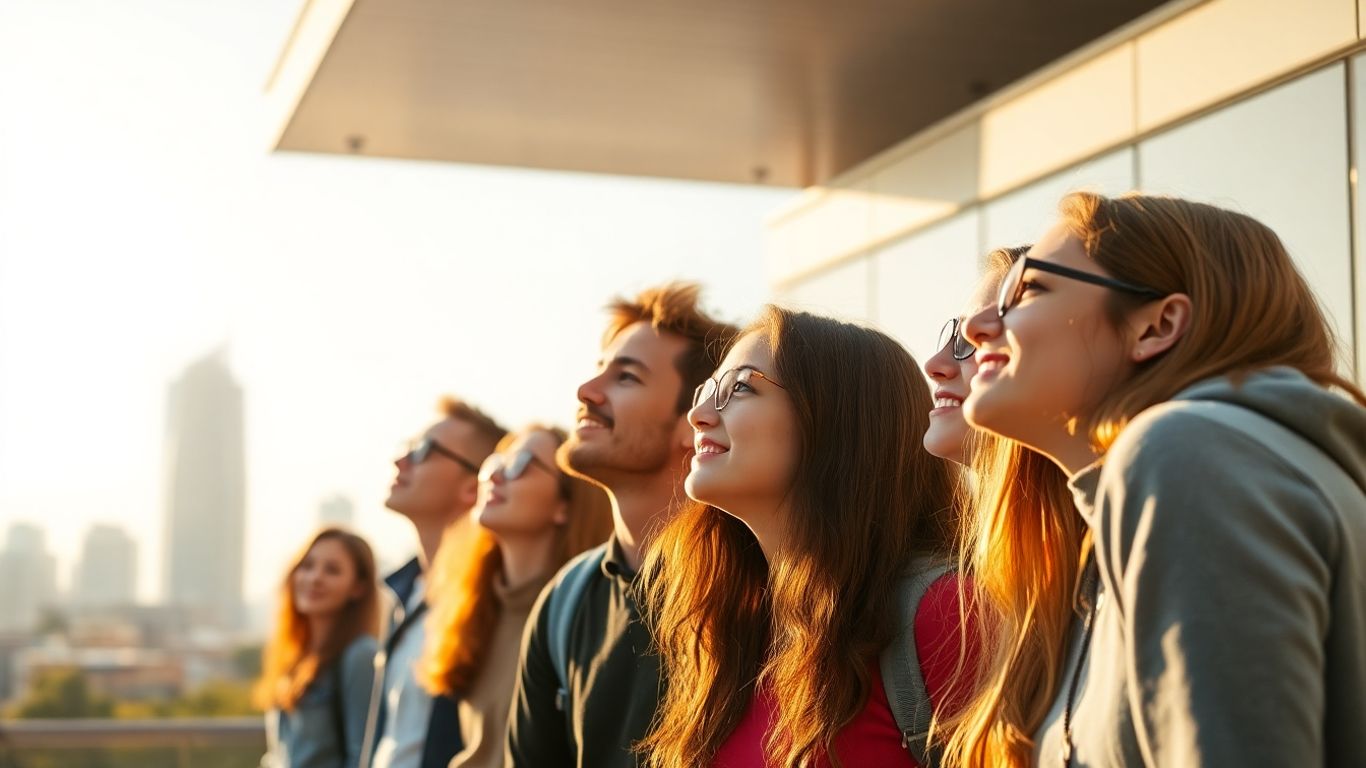 Students looking towards future opportunities