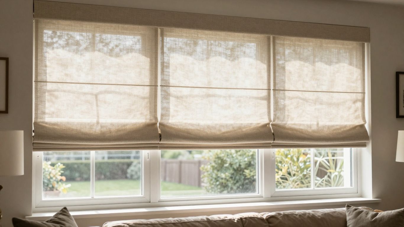 Custom window shades installed in a Vernon home.