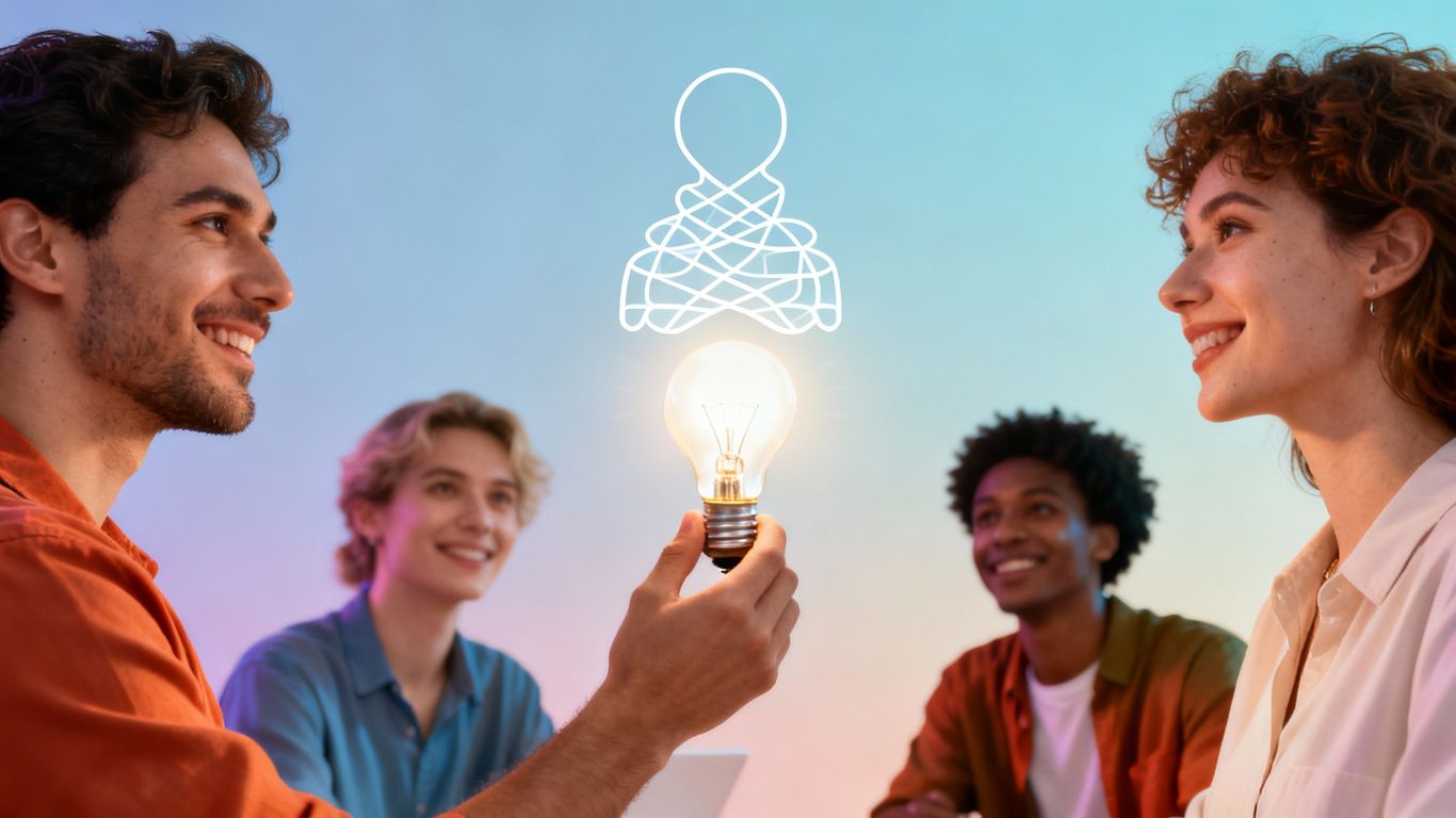 Explainer video concept: simplifying complex ideas visually.