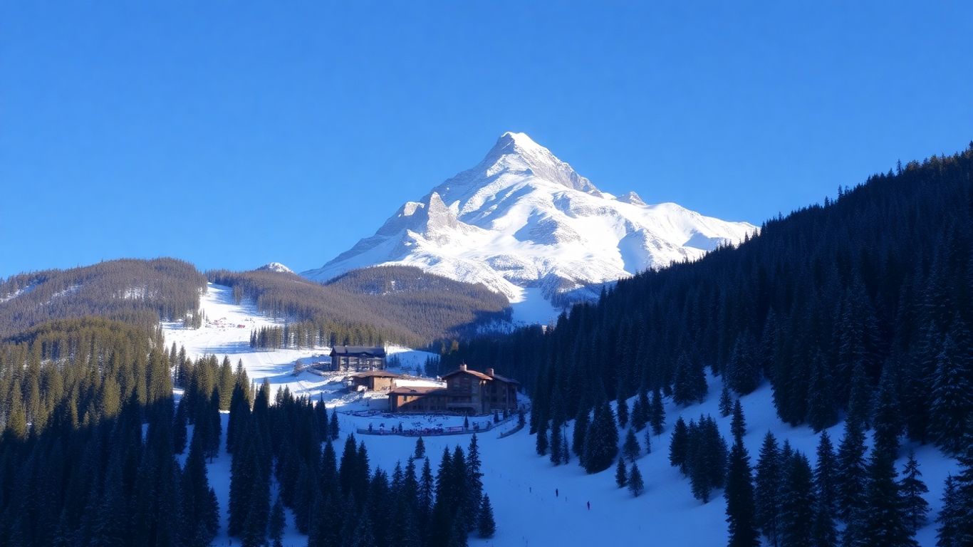 Rent Luxury Holiday Villas Lujo Oculto de Liano-formaga: Esquí de Alta Gama Secreto de Italia y Escapadas de Montaña Exclusivas 2025 Pico de montaña nevado sobre un exclusivo resort de esquí.