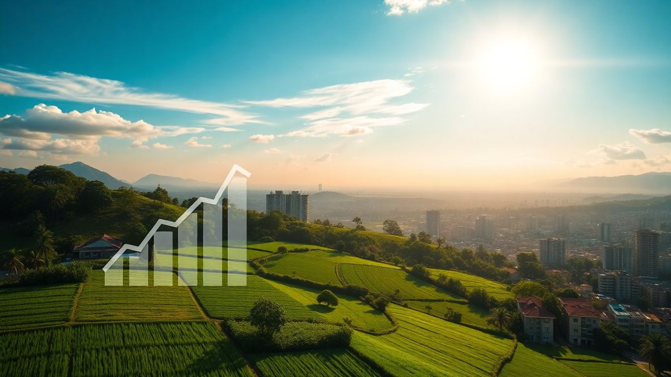 Latin America's economic growth and Bhip GDP concept.