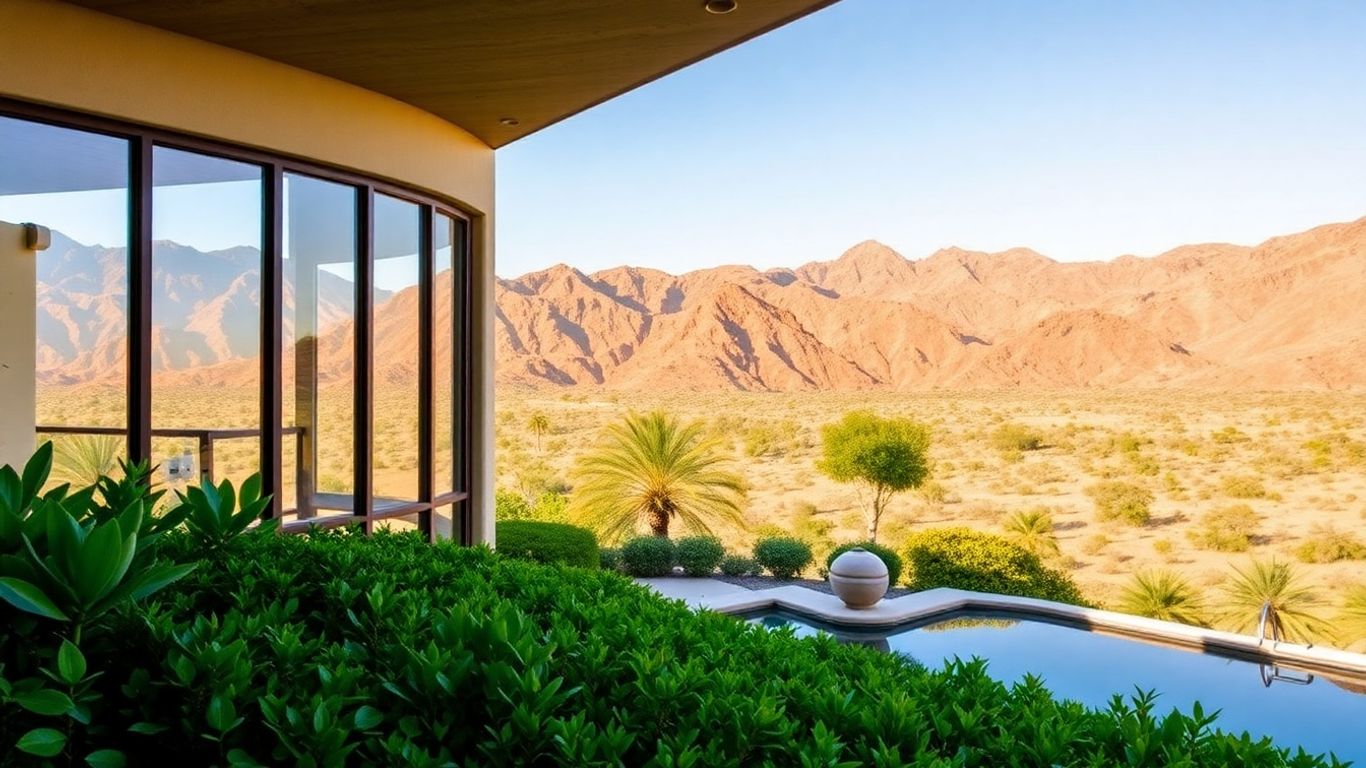 Luxury La Quinta mountain estate with private pool and views.