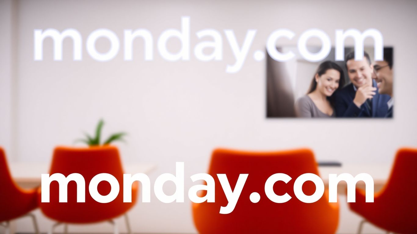 monday CRM logo on a clean, modern background.