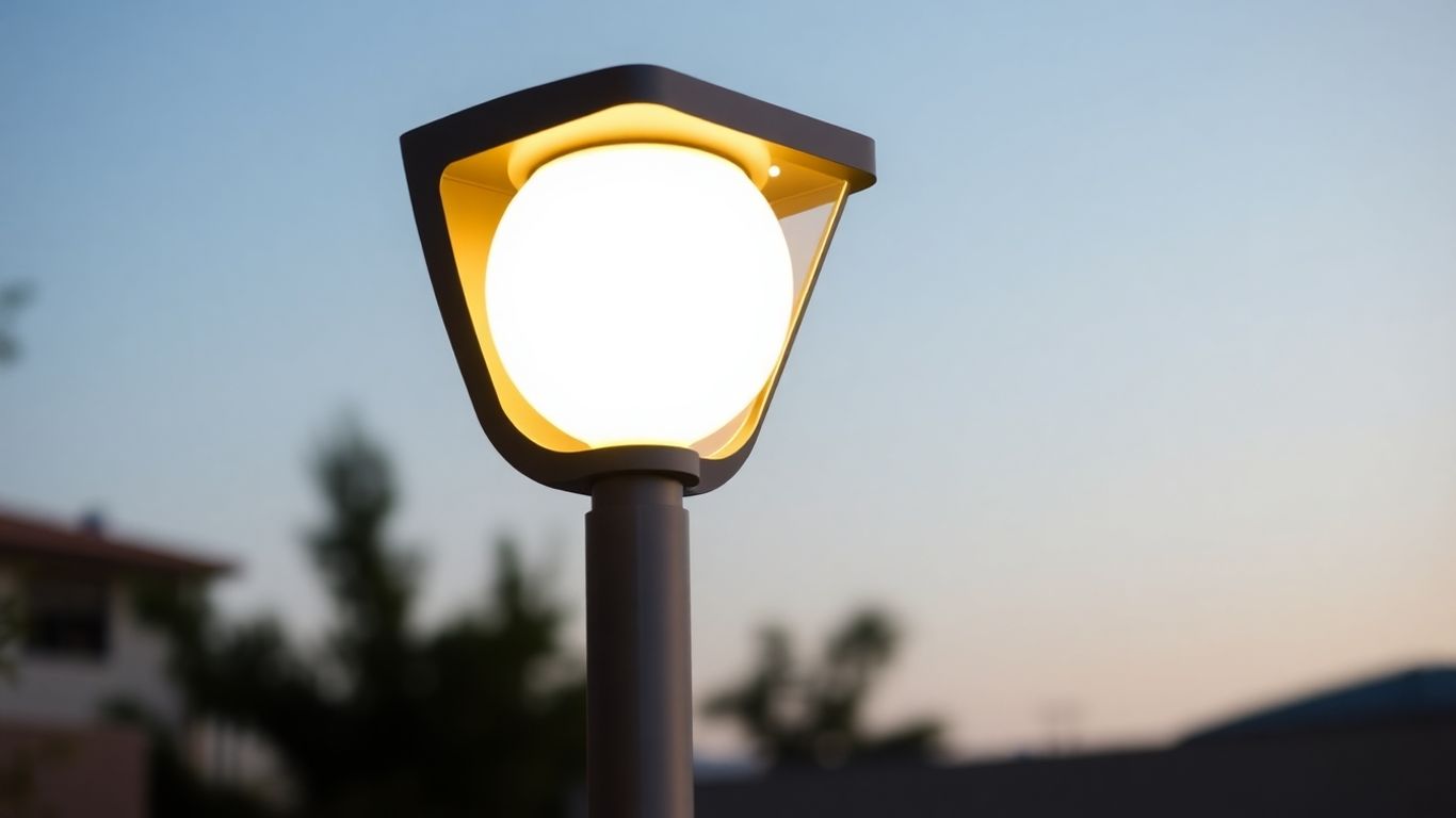 Lampe solaire Orion design moderne extérieure