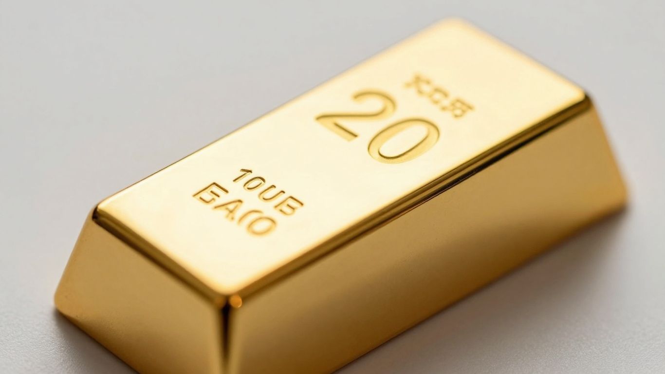 سبيكة ذهبية لامعة وزنها 20 غراماً