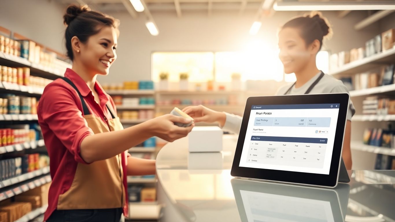 Retail return process with technology