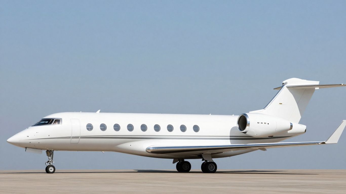 Gulfstream G650 and Global 7500 private jets side-by-side.