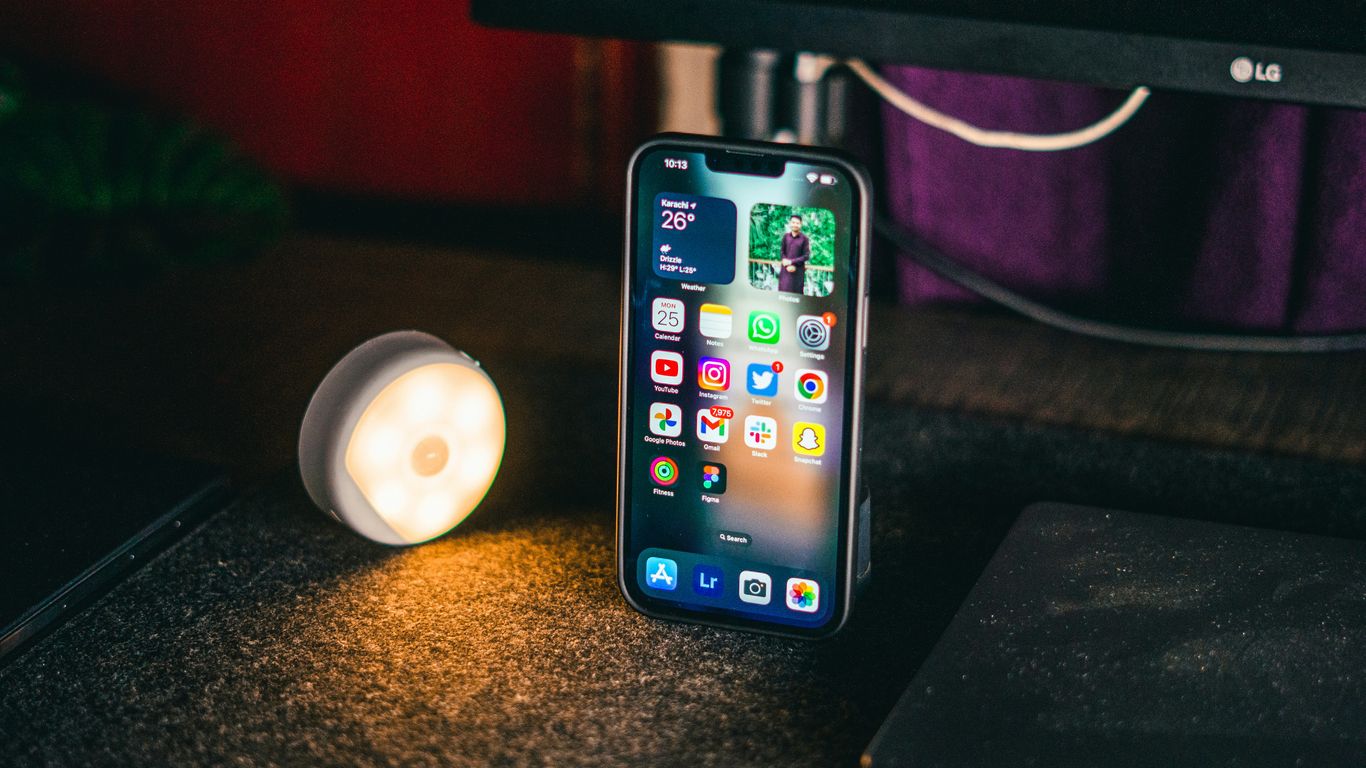 a cell phone on a table