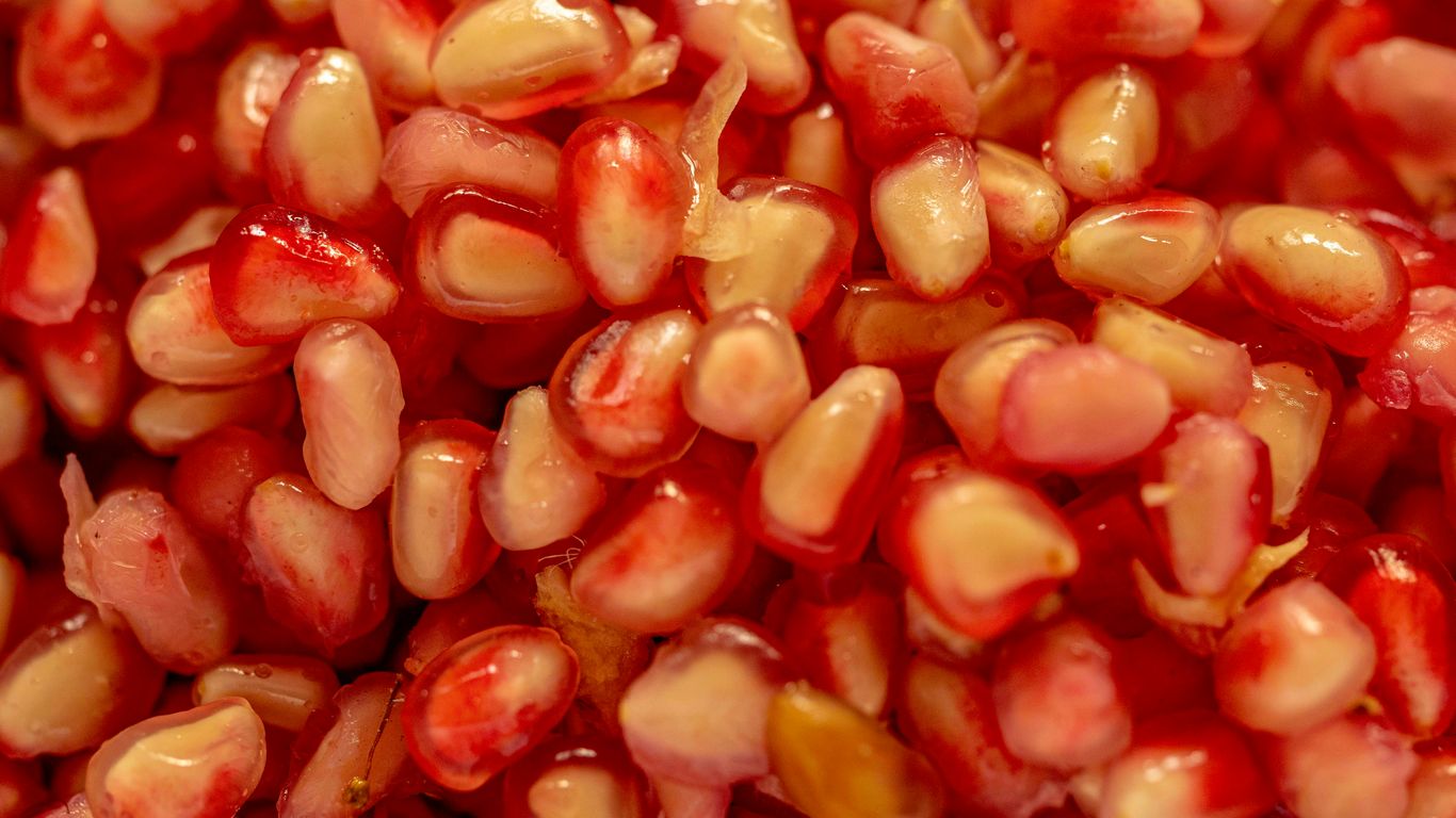 red and white round fruits