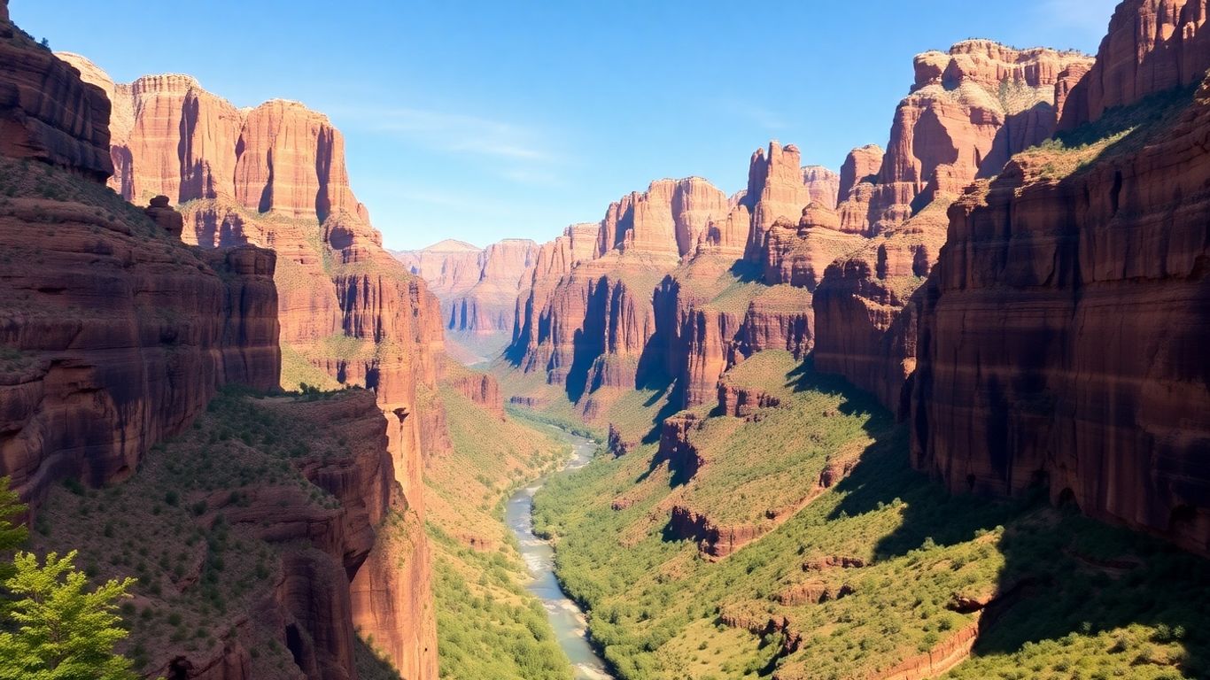 Impressionnantes falaises de grès du parc national de Zion.