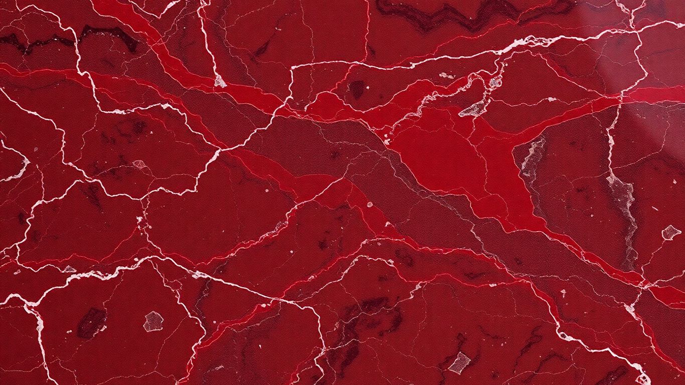 Rosso Levanto marble with deep red veins.
