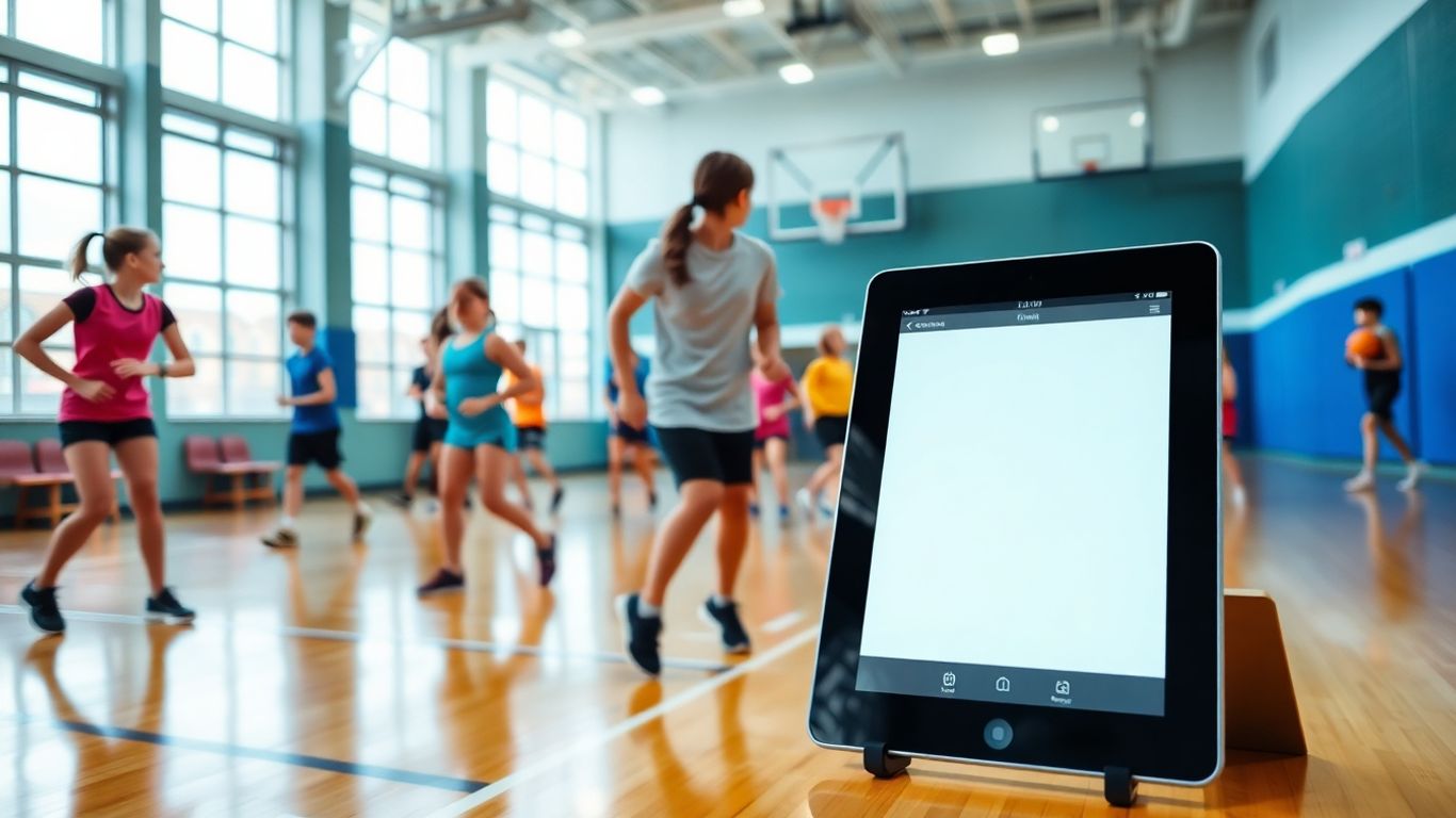 Schulsport App im Einsatz