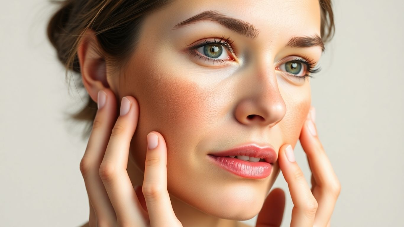 Rosto de mulher com manchas de melasma na pele.