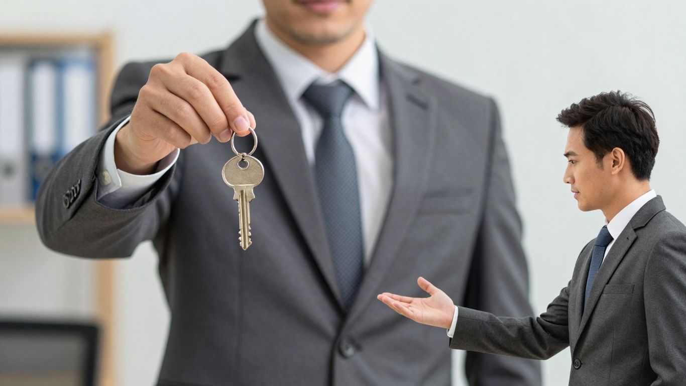 Francizatul controlează francizorul, o imagine simbolică.