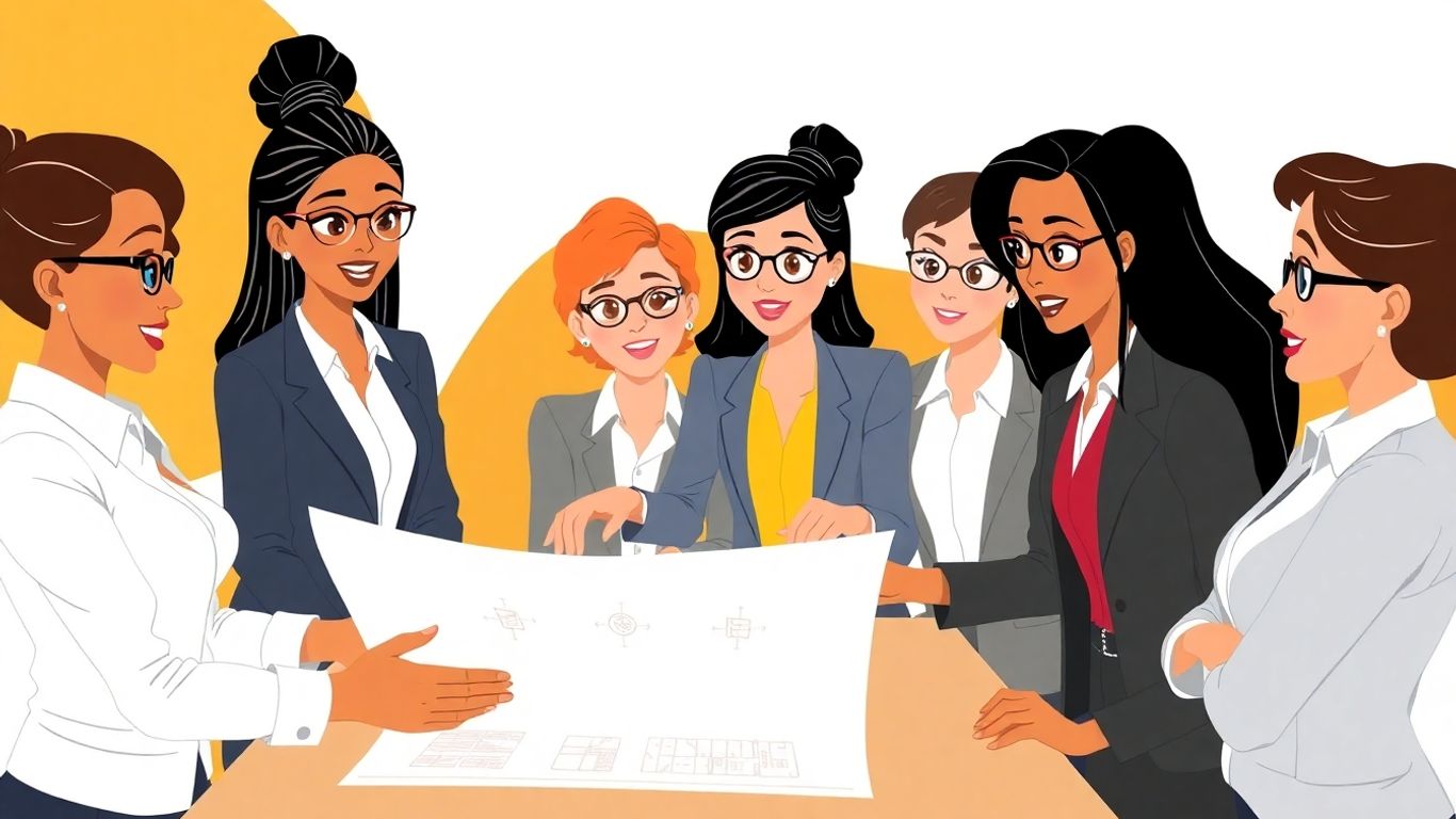 Women collaborating on business growth plans.