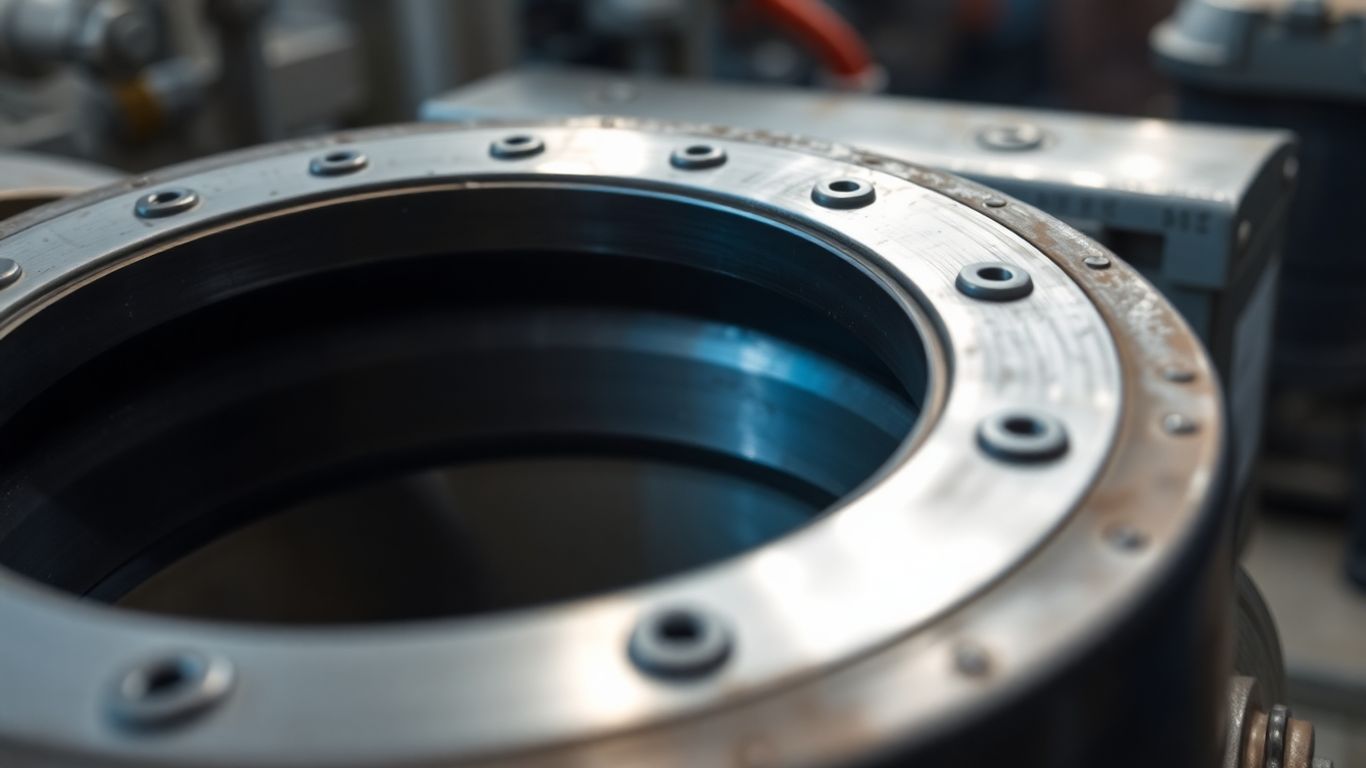 Close-up of a durable well seal