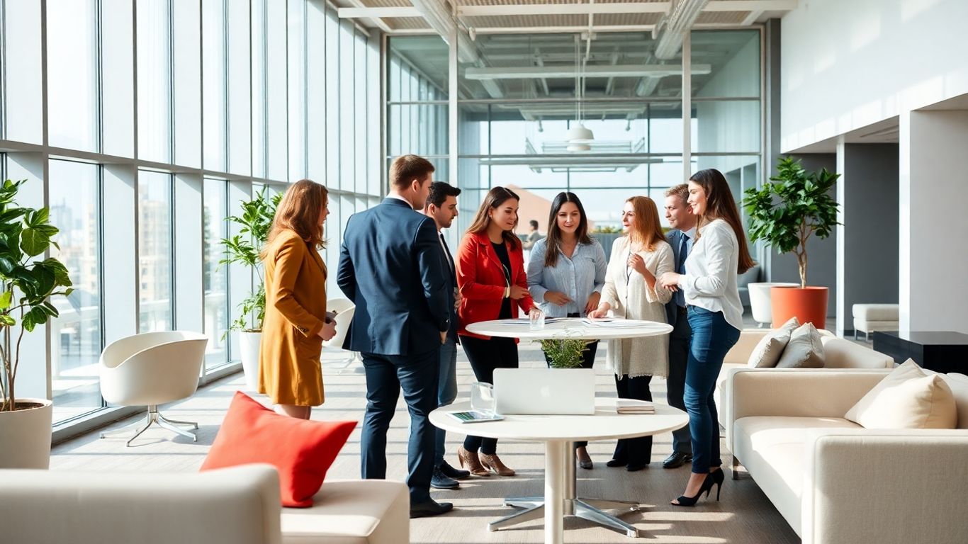 BHIP company professionals collaborating in a modern office.