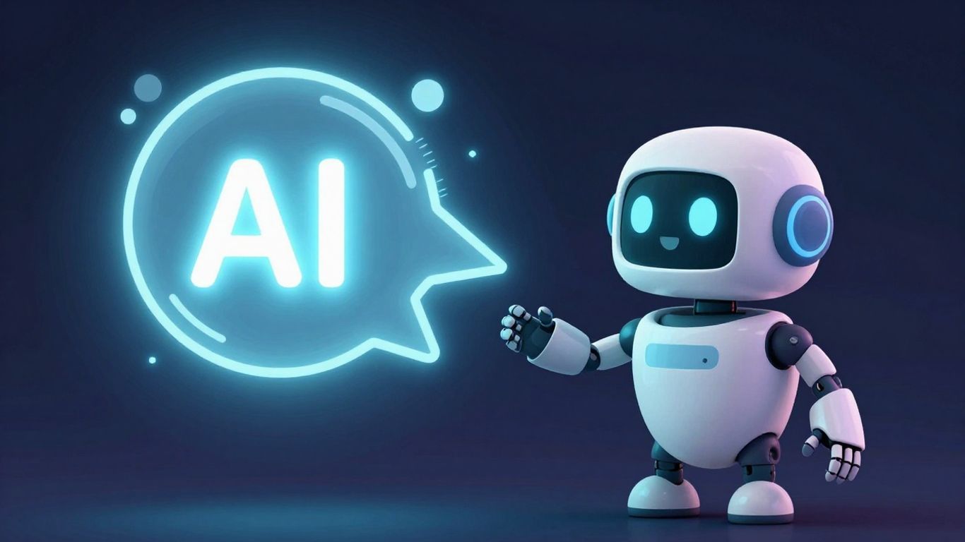 Gemini AI chatbot interface with playful design elements.