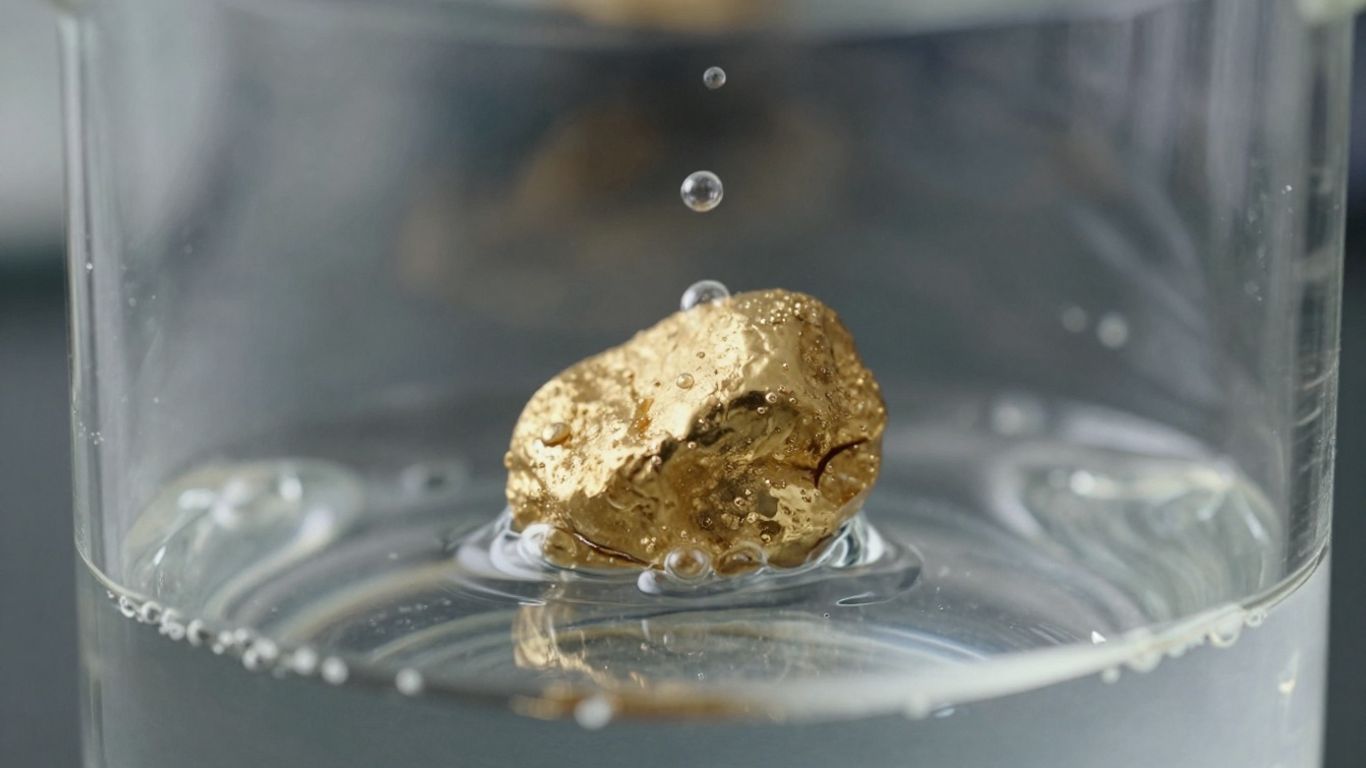 How to test the density of gold?