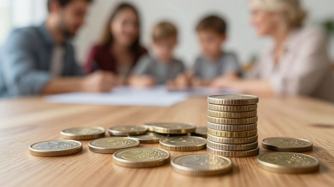 Familienunternehmen und Steuern: Münzen und Familie