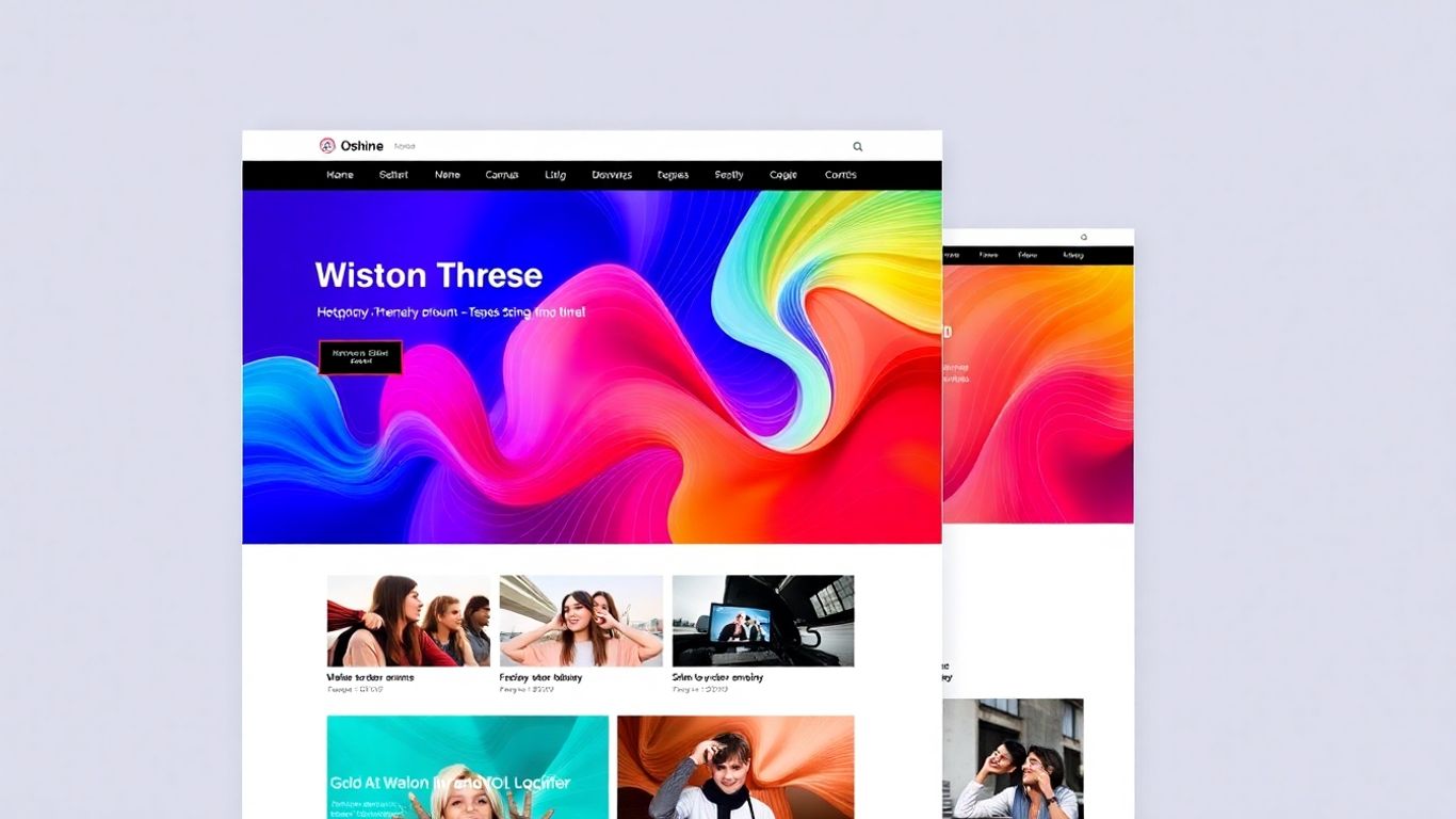 Oshine theme screenshot