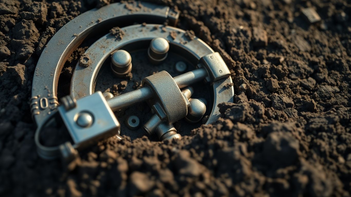 Tamper-resistant well seal with visible locking mechanism.