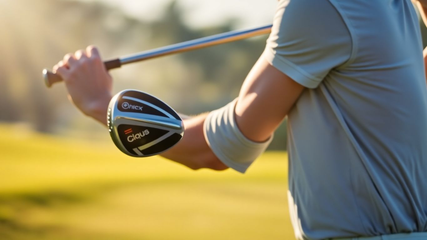 Golfer swinging driver for maximum club head speed.