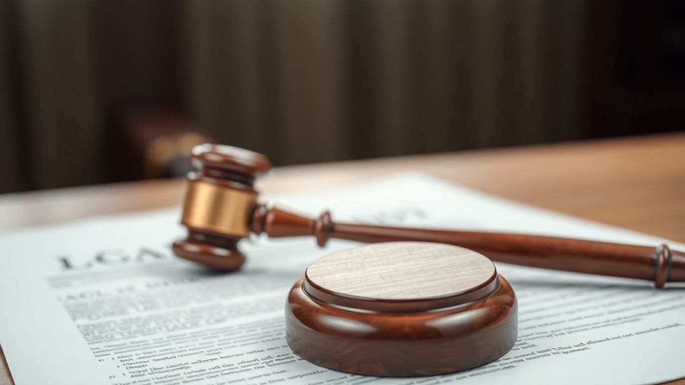 Ciocan de judecată pe documente legale