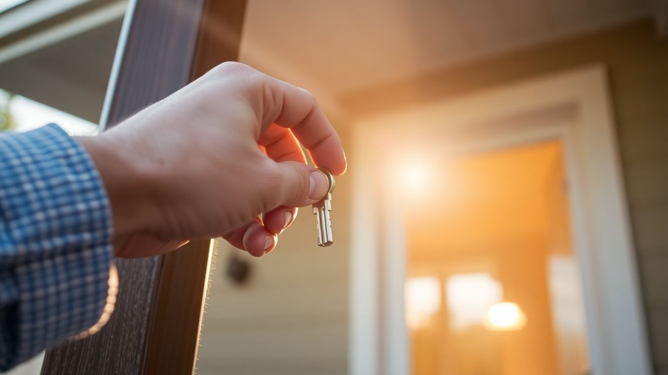 Casa protegida con seguro de hogar.