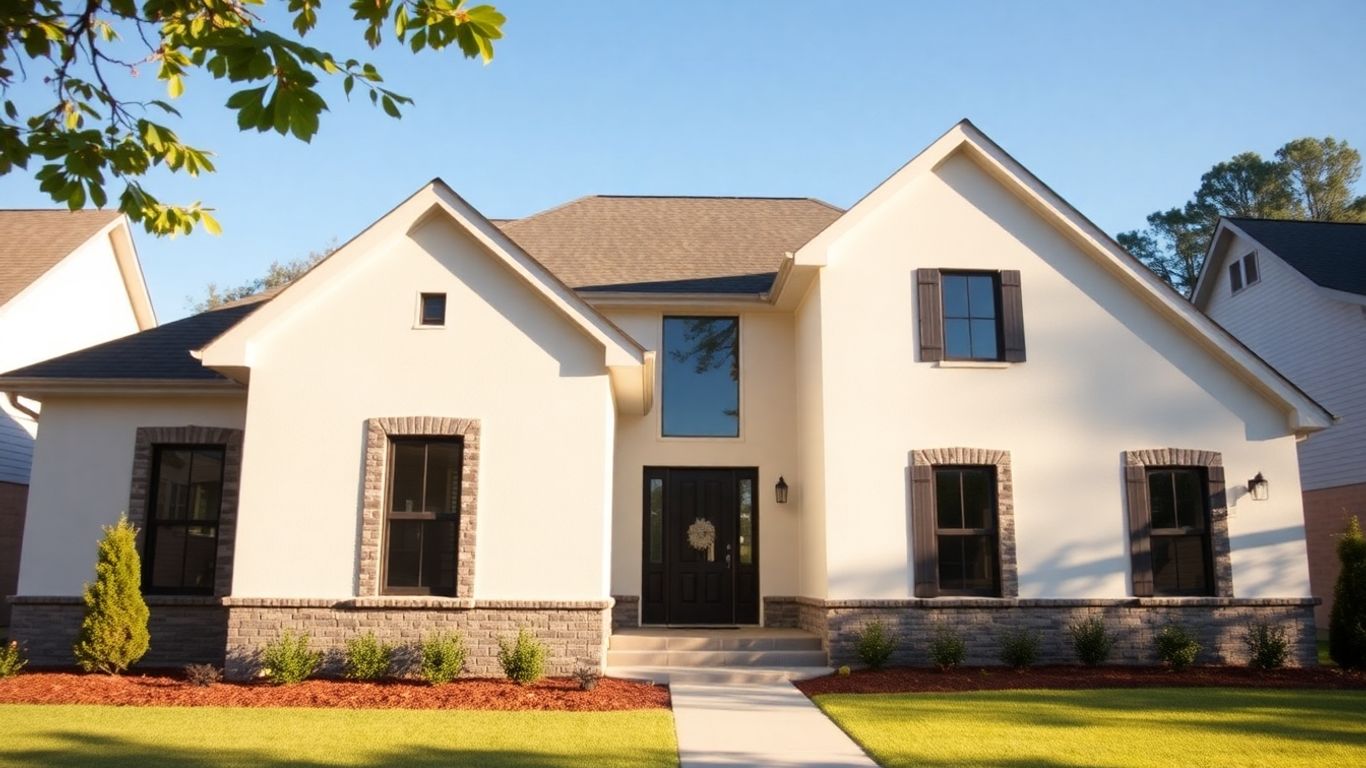 Newly built house in Smyrna, Georgia with quality exterior construction.