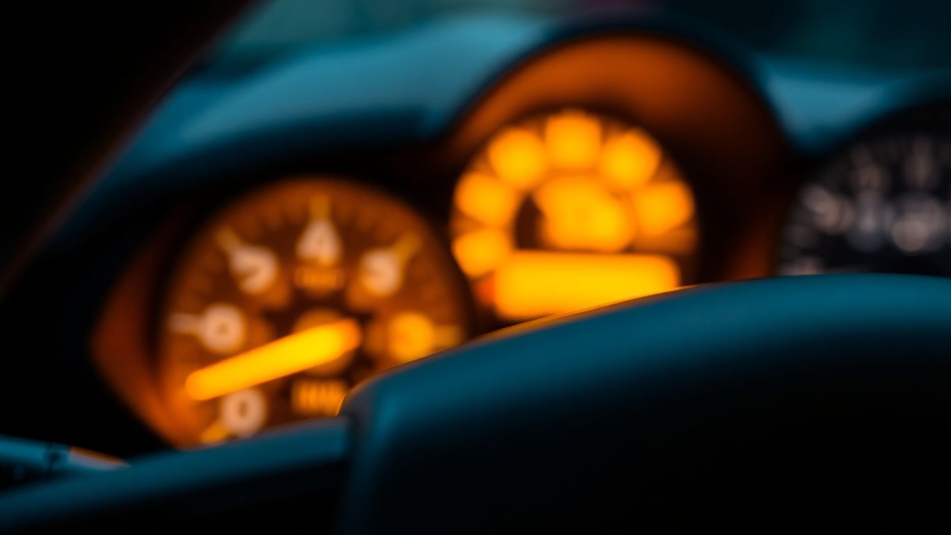 Chrysler check engine light illuminated on dashboard.