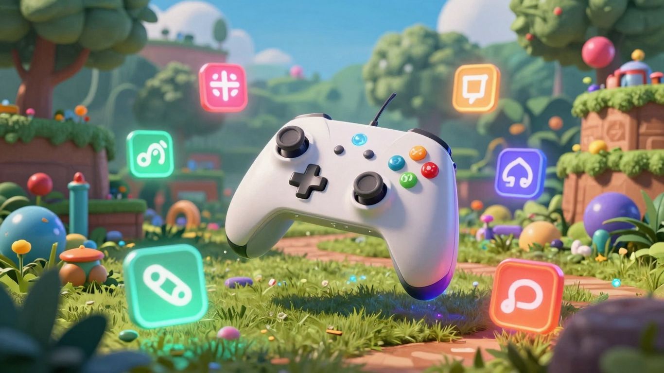 Download free games app guide illustration