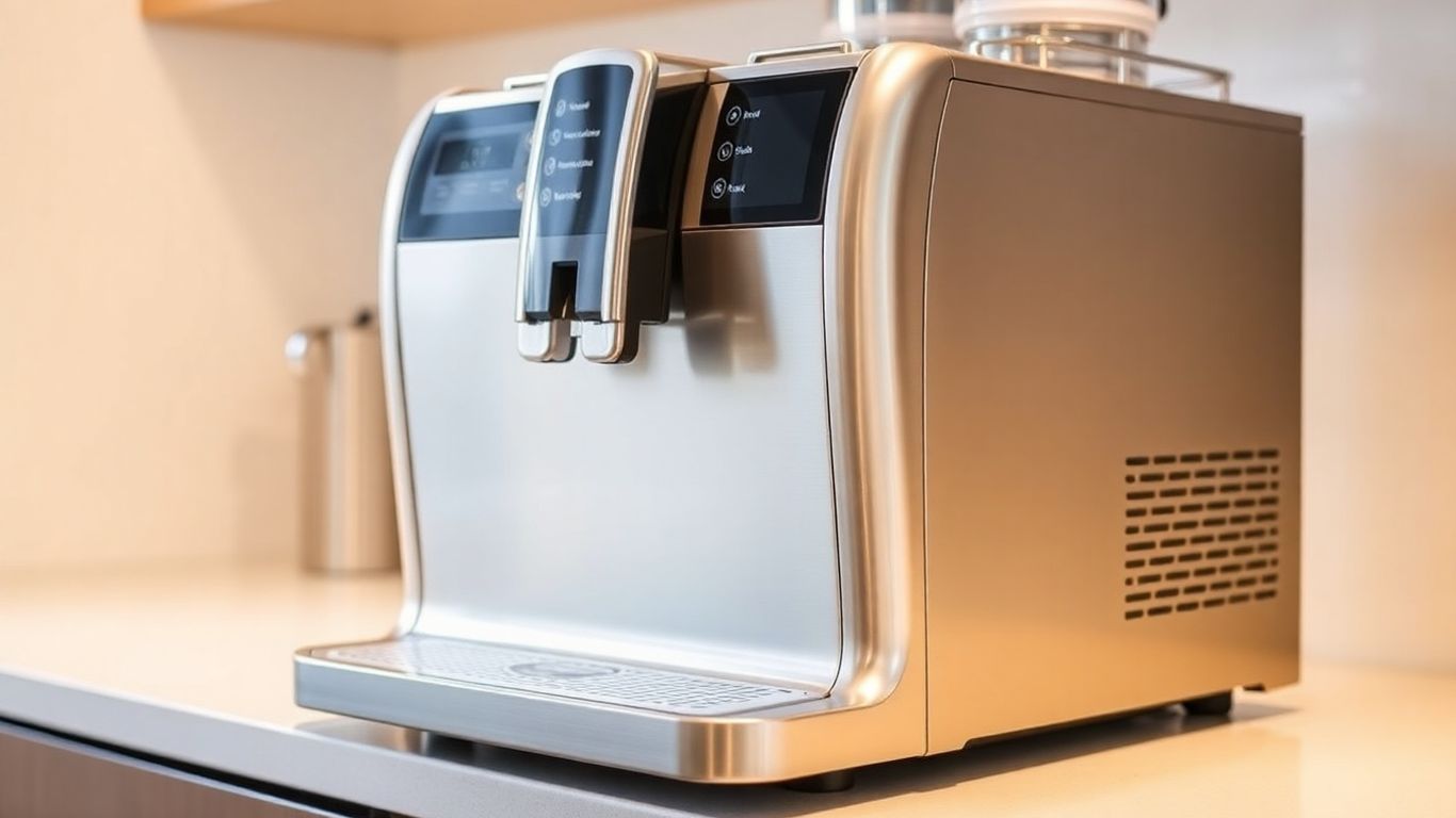 Moderne Stemmaschine mit Bedienfeld
